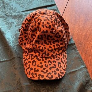Target Women's Leopard Print Hat - Brown and Black